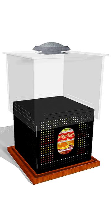 Solar & wind food dehydrator