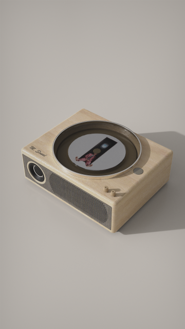 Turn table cd player